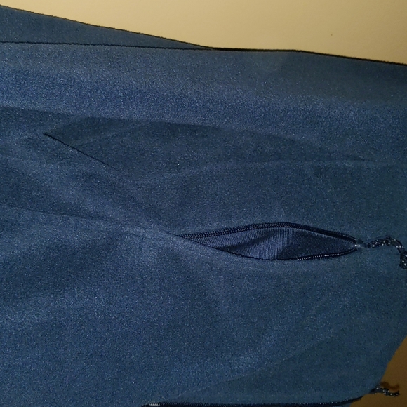Columbia fleece jacket with zippered pockets Navy Blue Sz Sm - Picture 4 of 8
